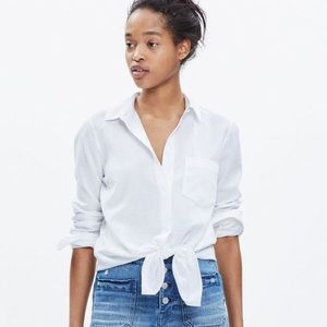 Madewell White Button Up